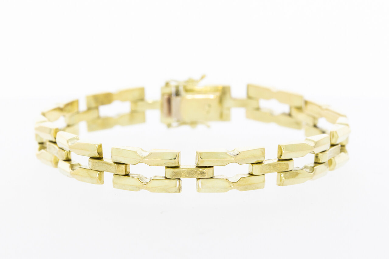 14 karaat gouden Staafjes armband - 18,7 mm