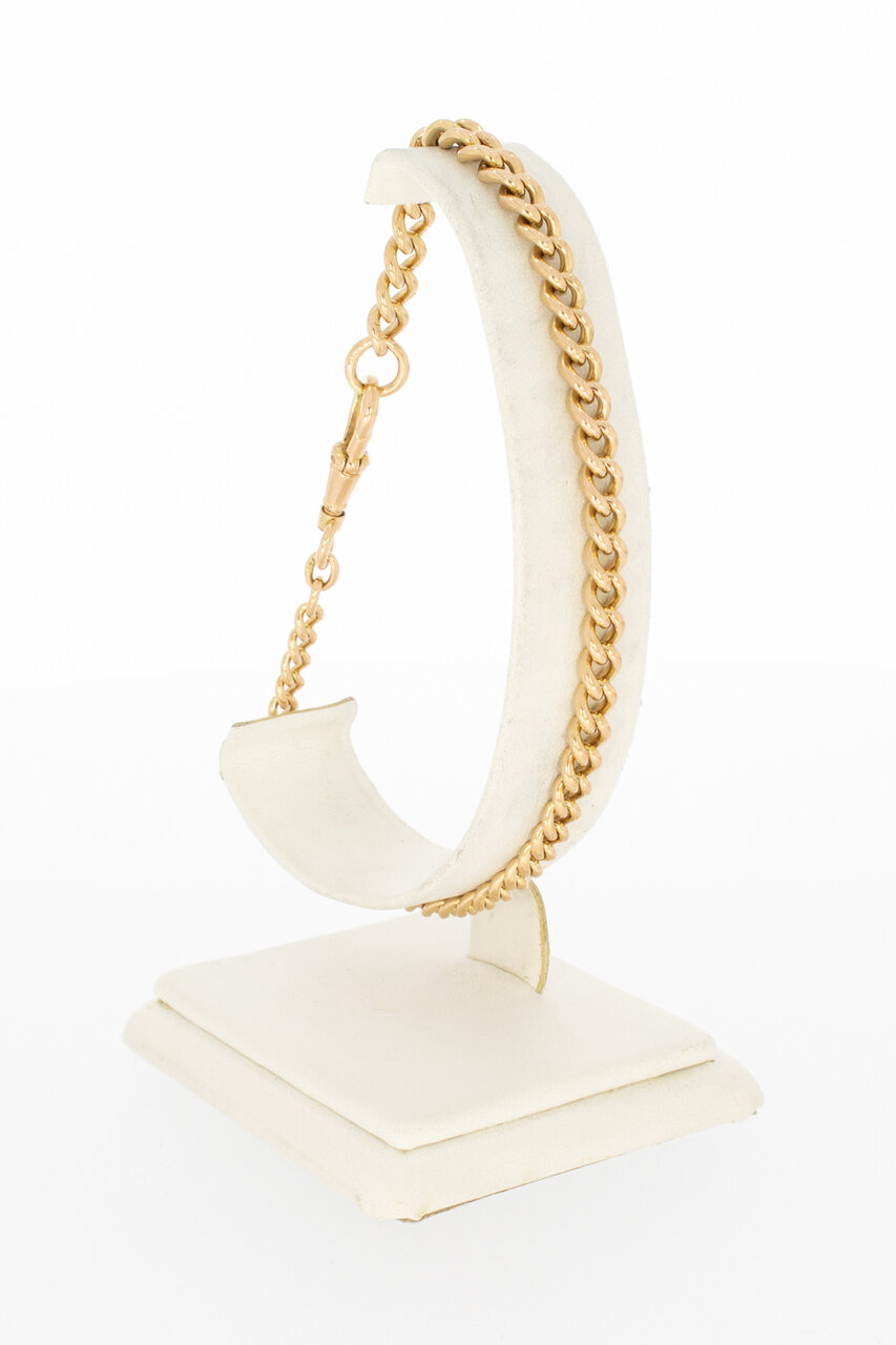 18 Karaat goud Gourmet armband - 23,5 cm