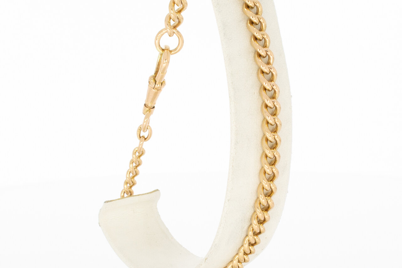 18 Karaat goud Gourmet armband - 23,5 cm