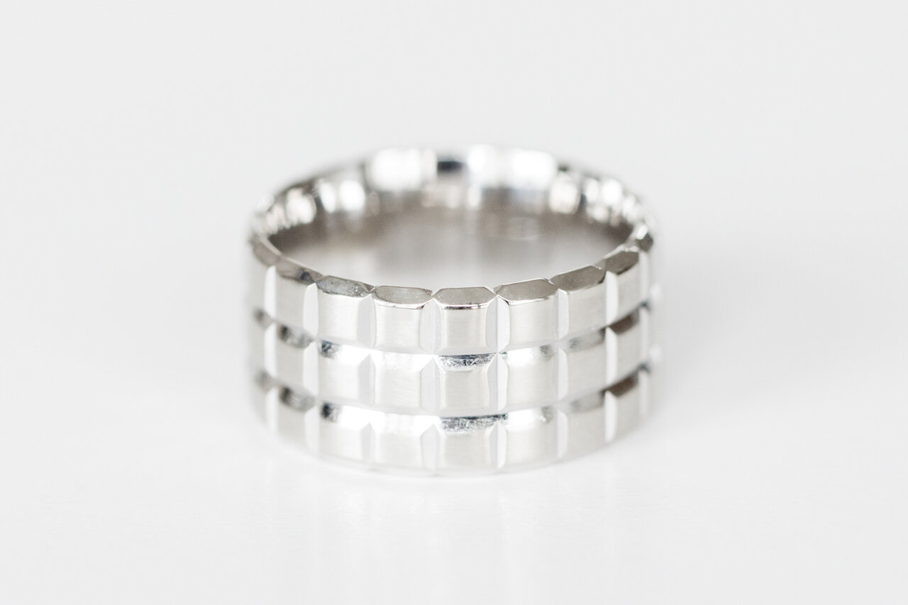 14 karaat brede ring 