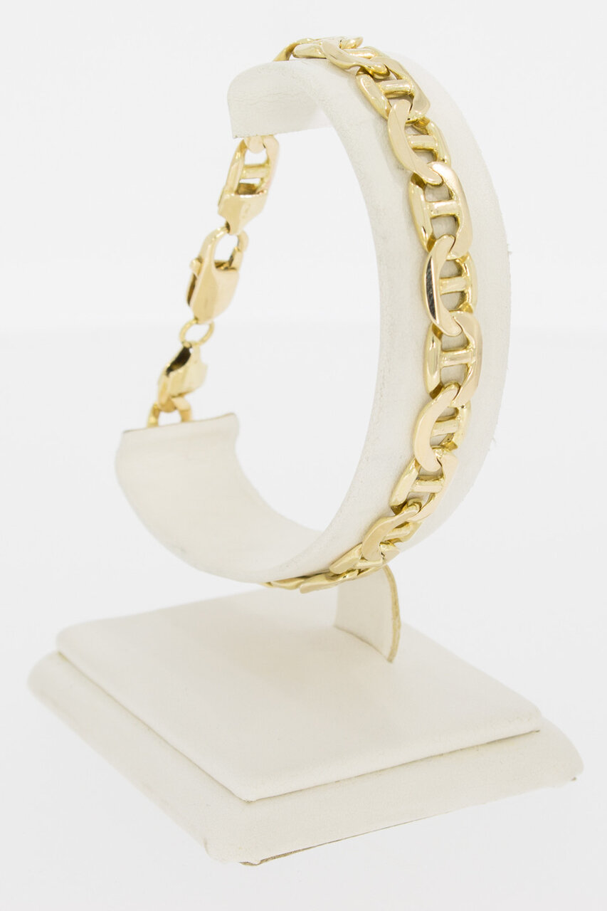 Ankerarmband 14 krt geelgoud - 22 cm
