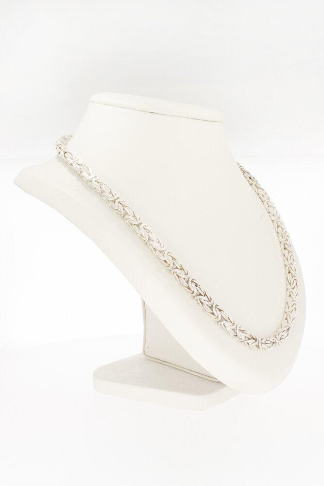 Zilveren Koningsketting (925) - 56 cm