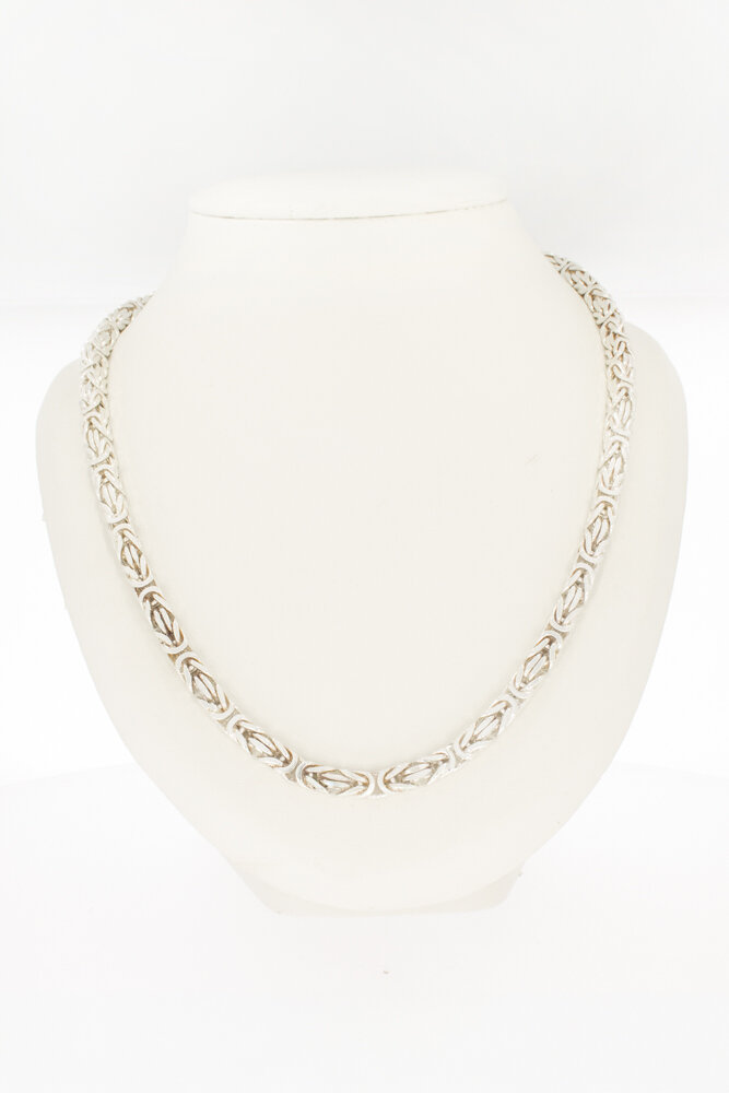 Zilveren Koningsketting (925) - 56 cm