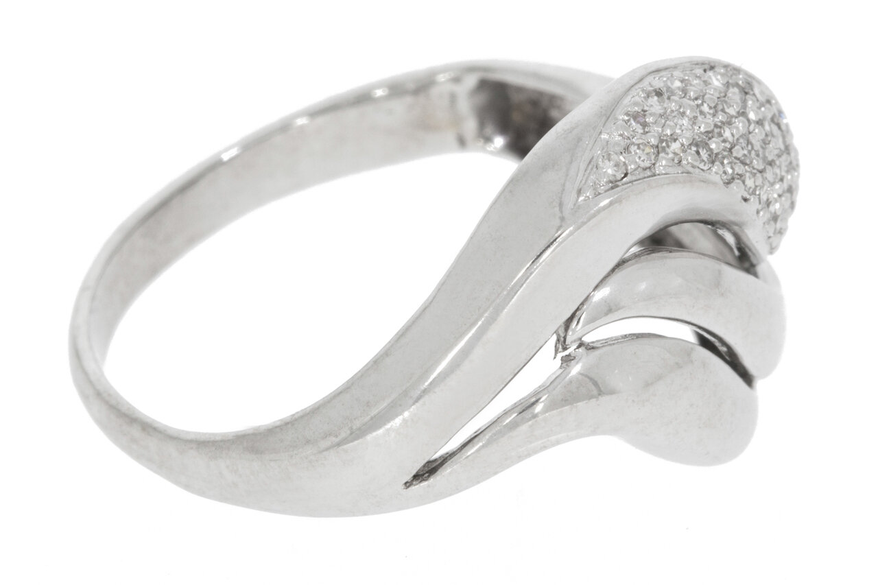 18 karaat gouden Diamant ring - 19,9 mm