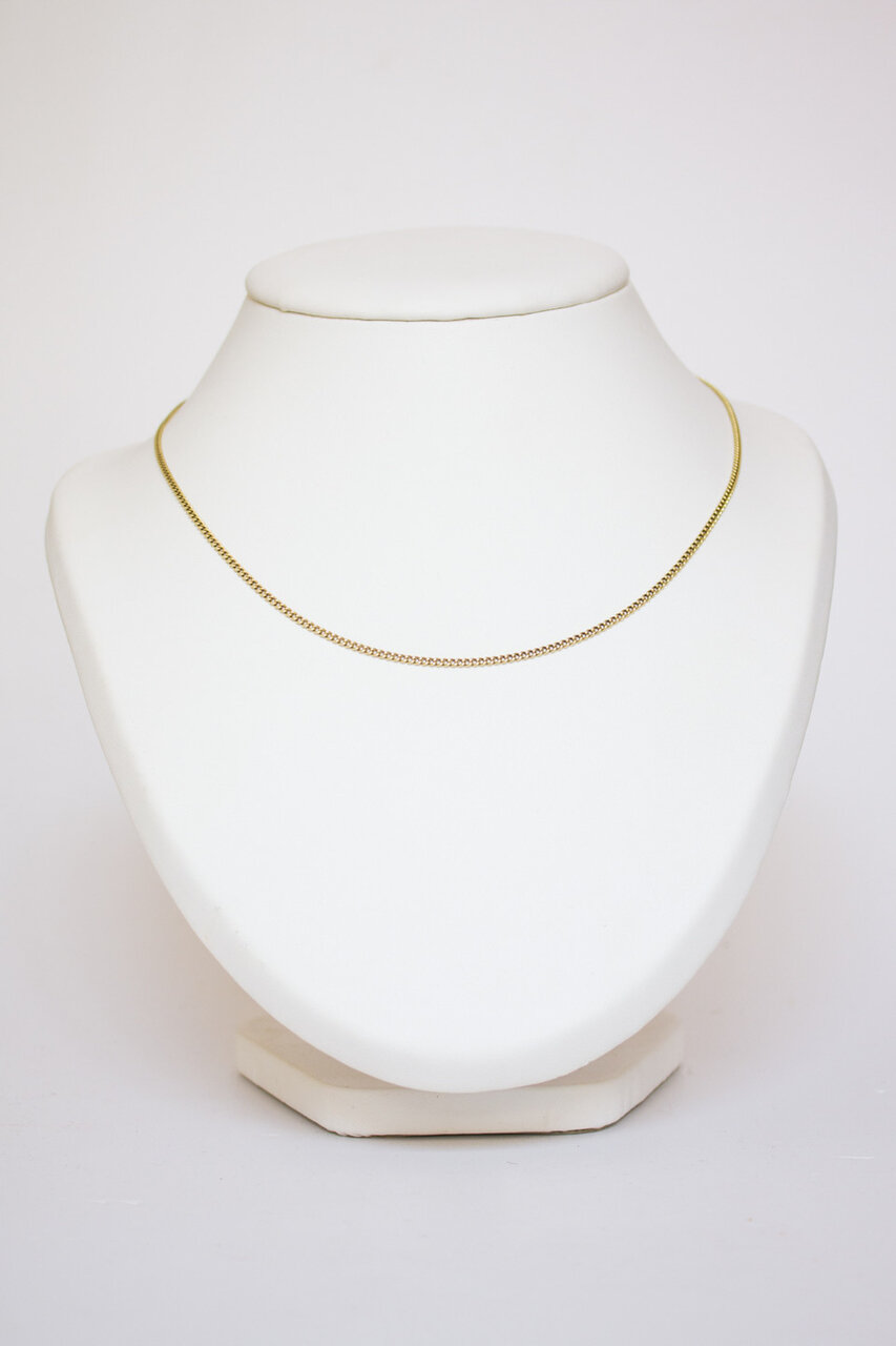 Gourmetketting 14 karaat geelgoud - 46,3 cm