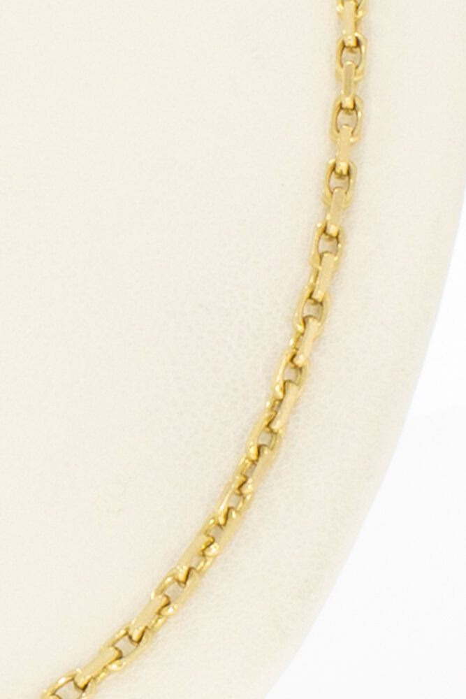 Ankerketting 14 karaat geelgoud - 56 cm