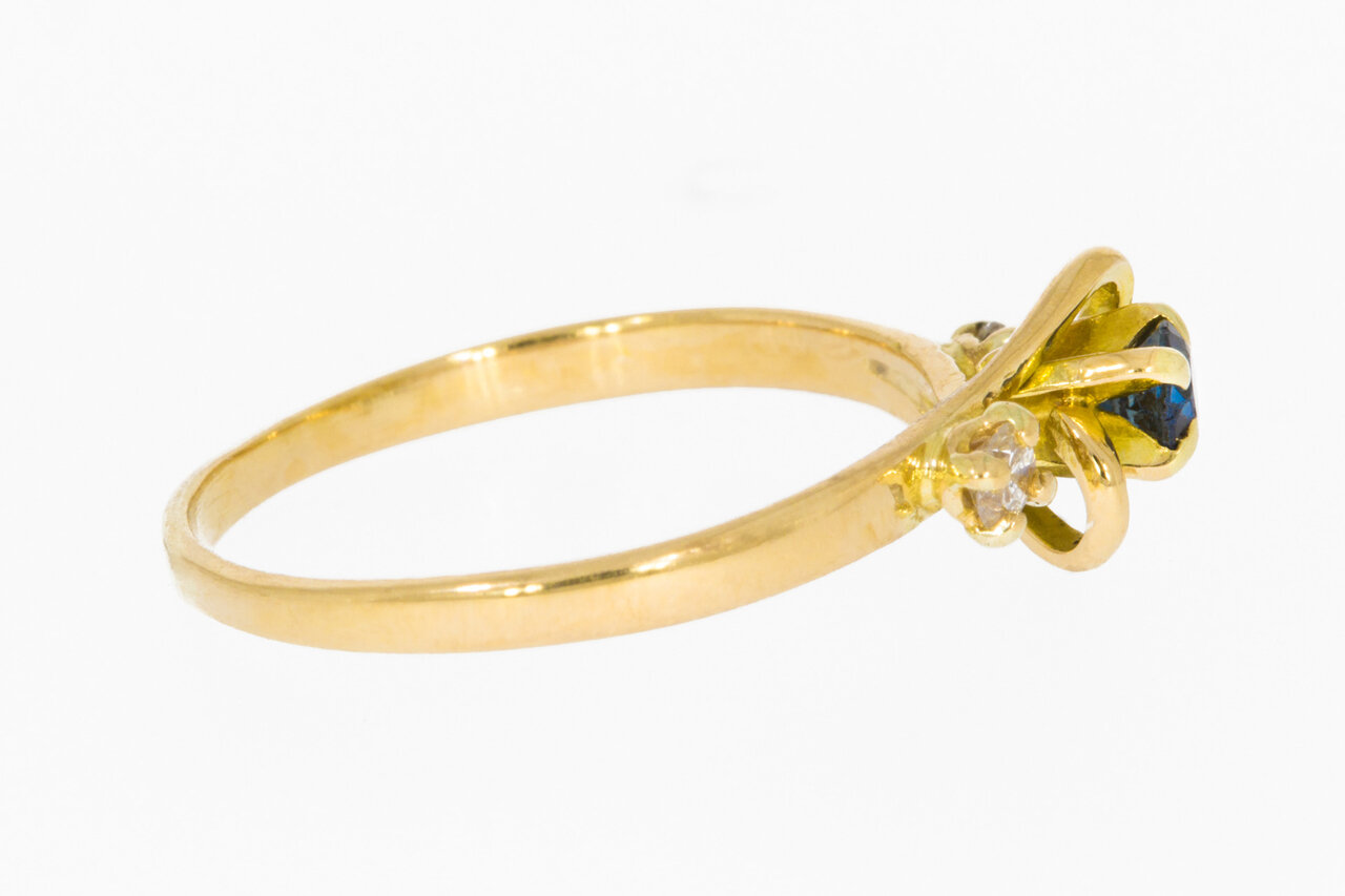 18 Karaat Edelsteen ringetje - 15,2 mm