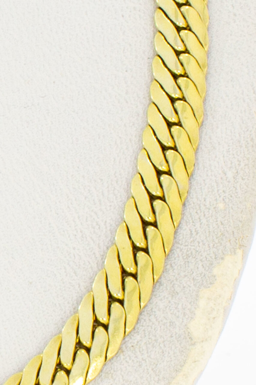 14 Karaat gouden Gourmet schakelketting - 48 cm