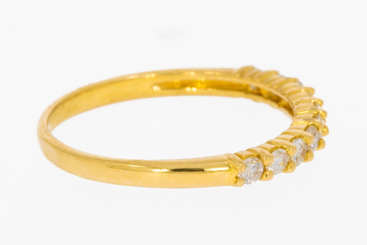 18 karaat diamant aanschuifring - 15,8 mm