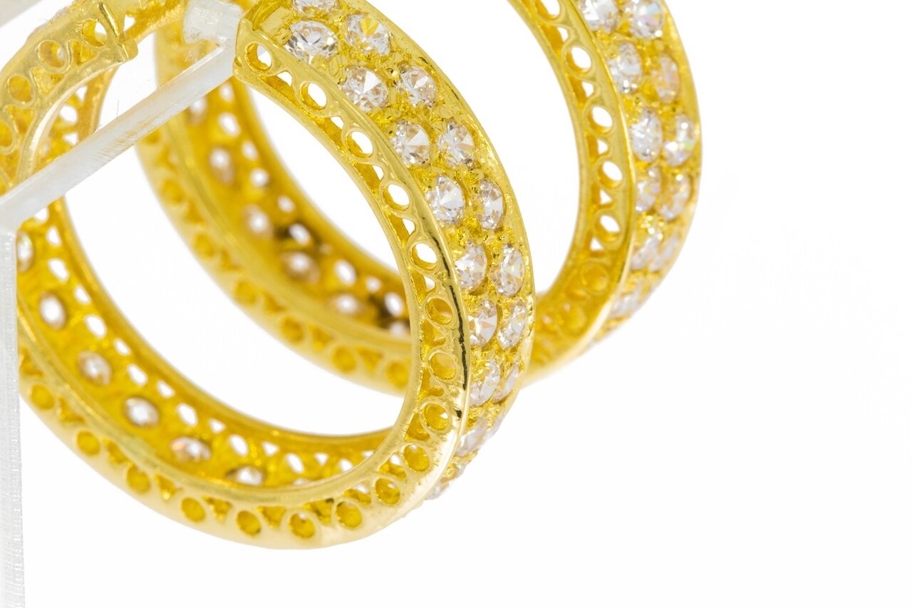 14 karaat gouden oorringen - 2,7 cm