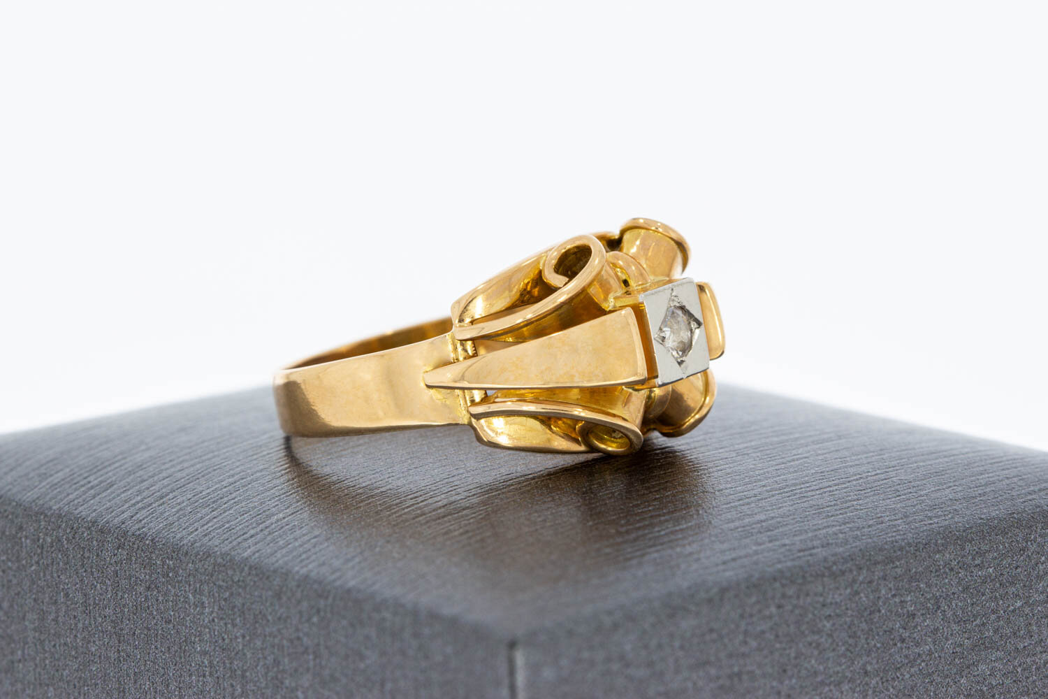 18 Karaat goud Statement diamantring - 18,2 mm