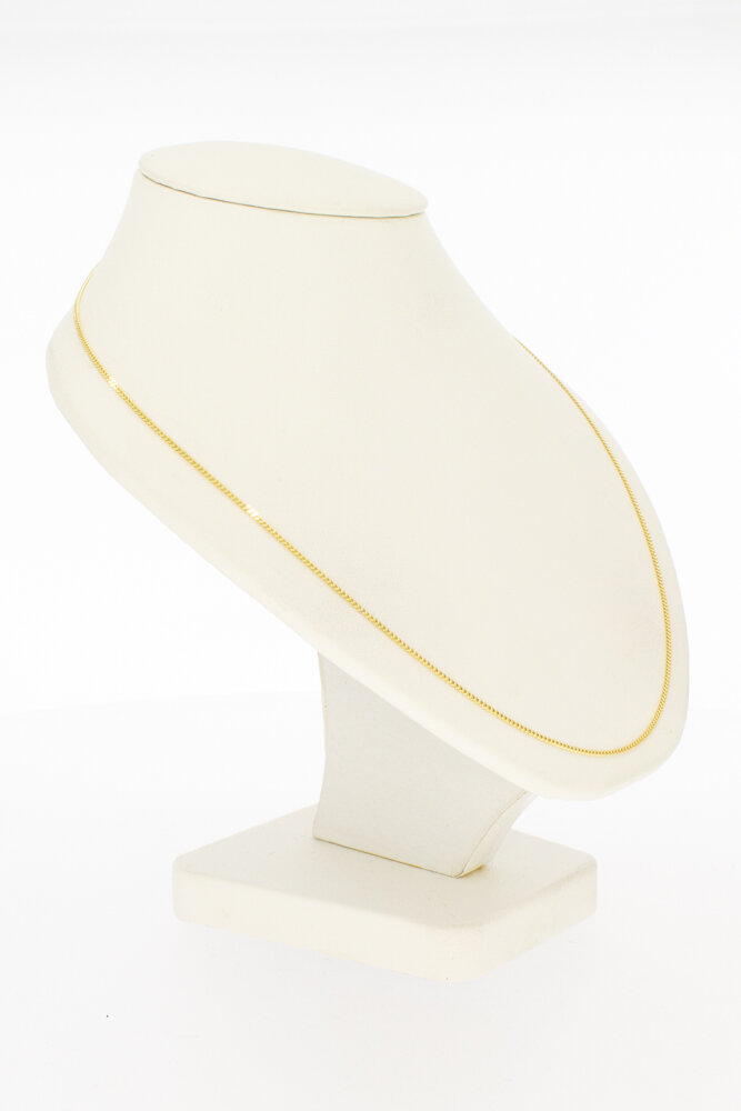 Gouden 14 karaat Gourmetketting - 49 cm