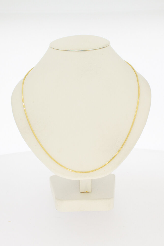 14 karaat gouden Slangen ketting - 45,5 cm