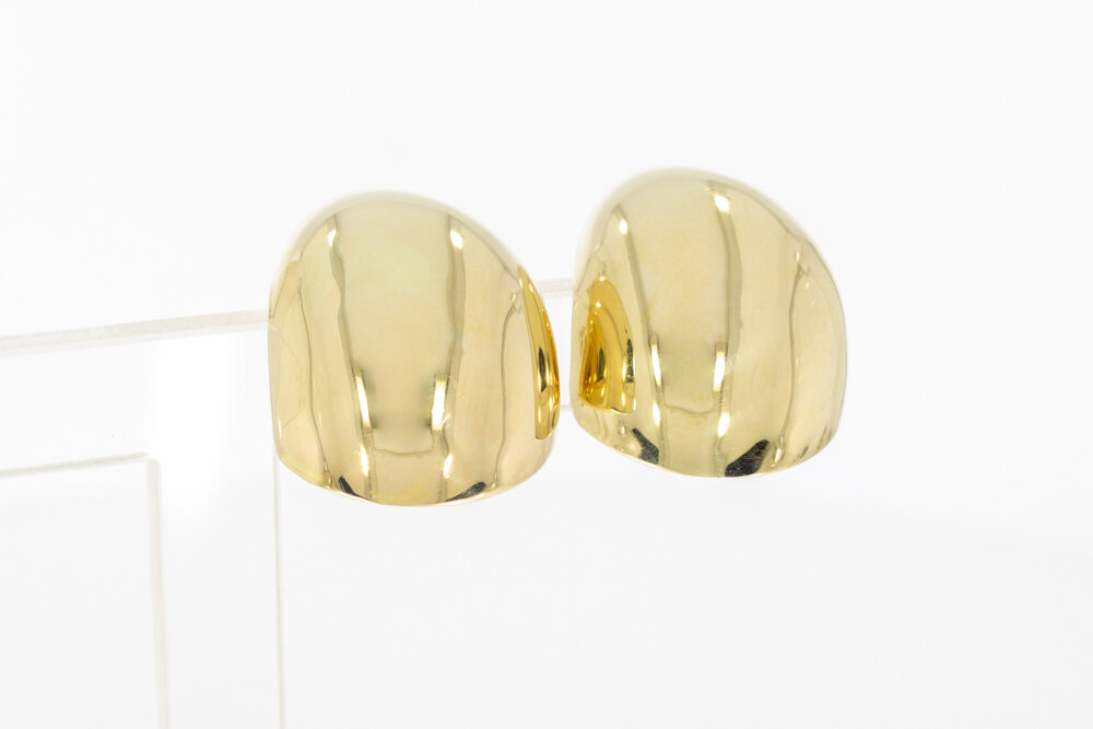 14 karaat goud klassieke Oorclips - 2,8 cm