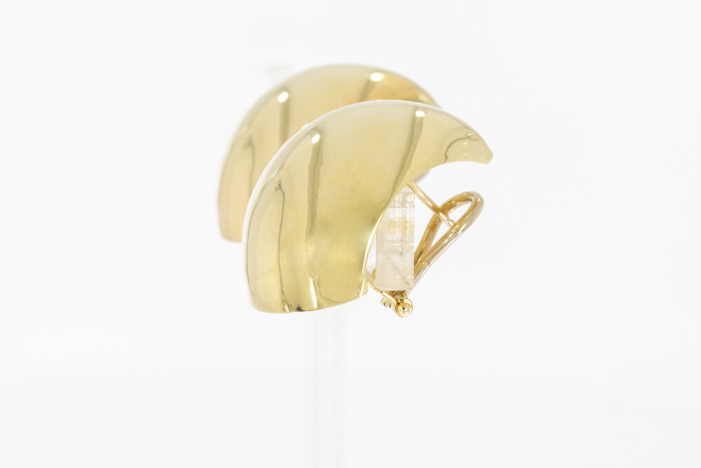 14 karaat goud klassieke Oorclips - 2,8 cm