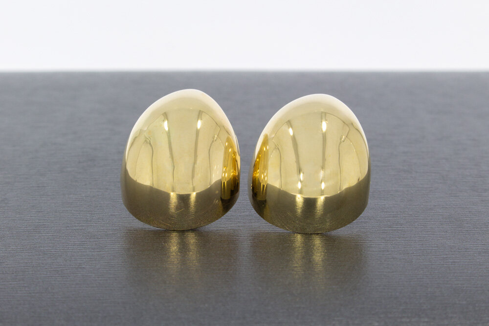 14 karaat goud klassieke Oorclips - 2,8 cm