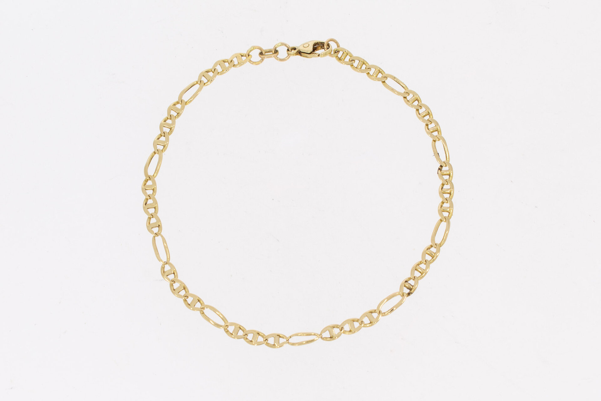 14 karaat anker armbandje - 19,5 cm