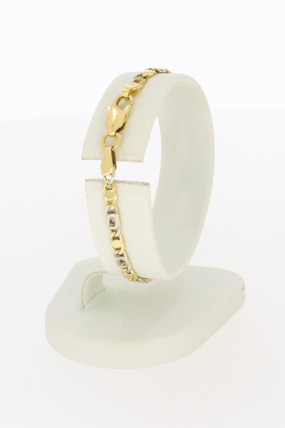 18 karaat Figaro armband - 16,5 cm