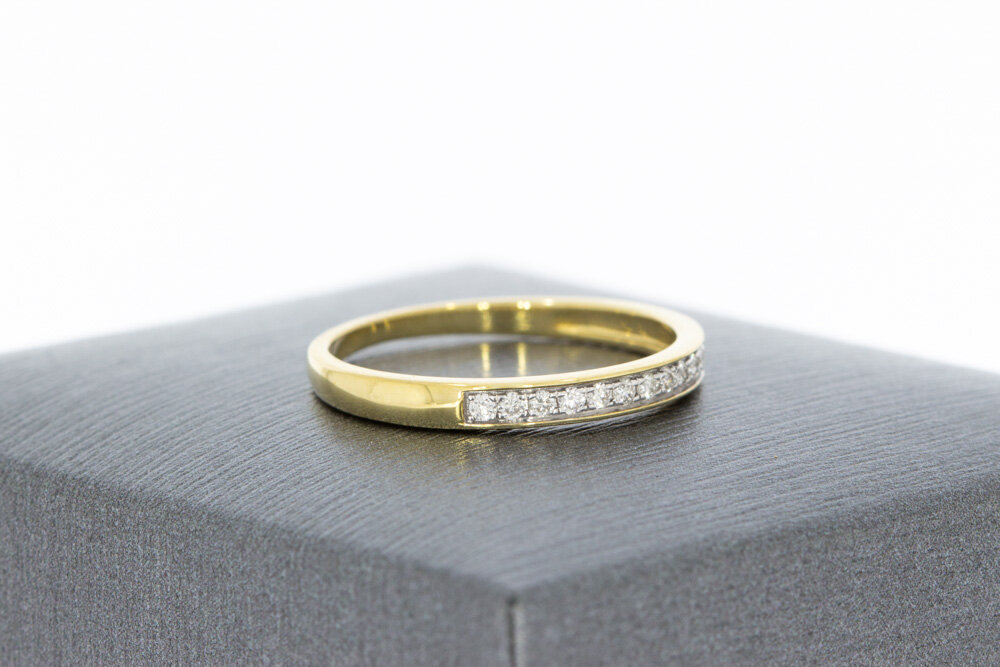 9 karaat (gele) aanschuifring - 15,8 mm