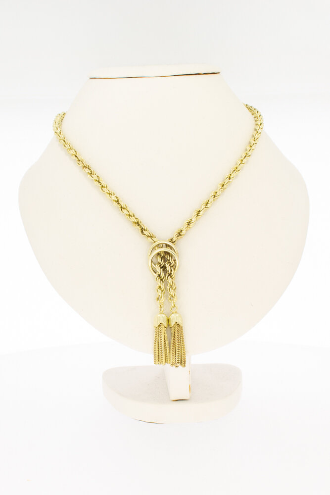 14 karaat gouden Koordketting - 48 cm