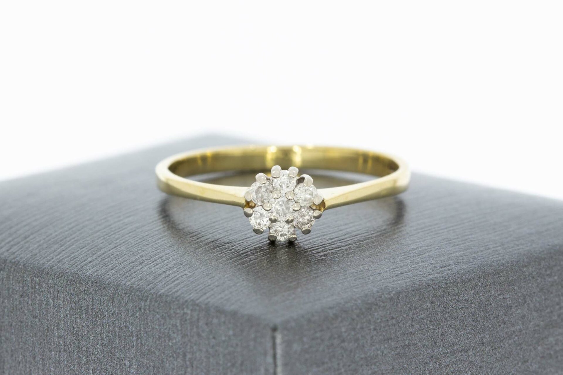 14 karaat gouden rozetring - 18,5 mm