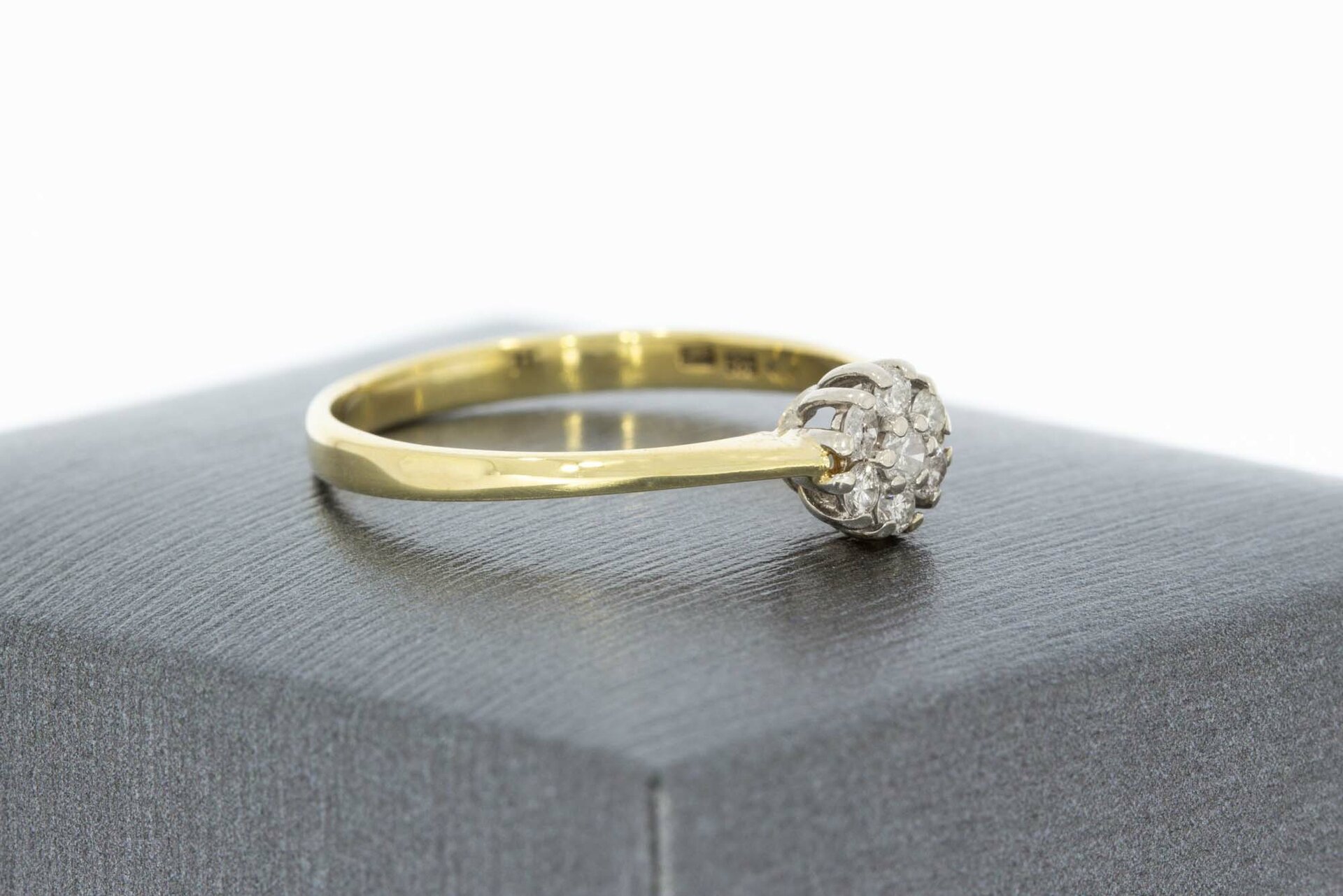 14 karaat gouden rozetring - 18,5 mm