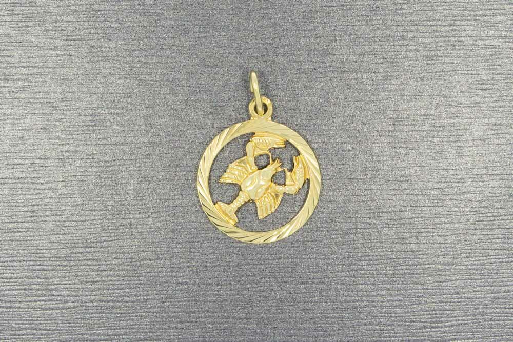 14 karaat gouden hanger Kreeft - 2,6 cm