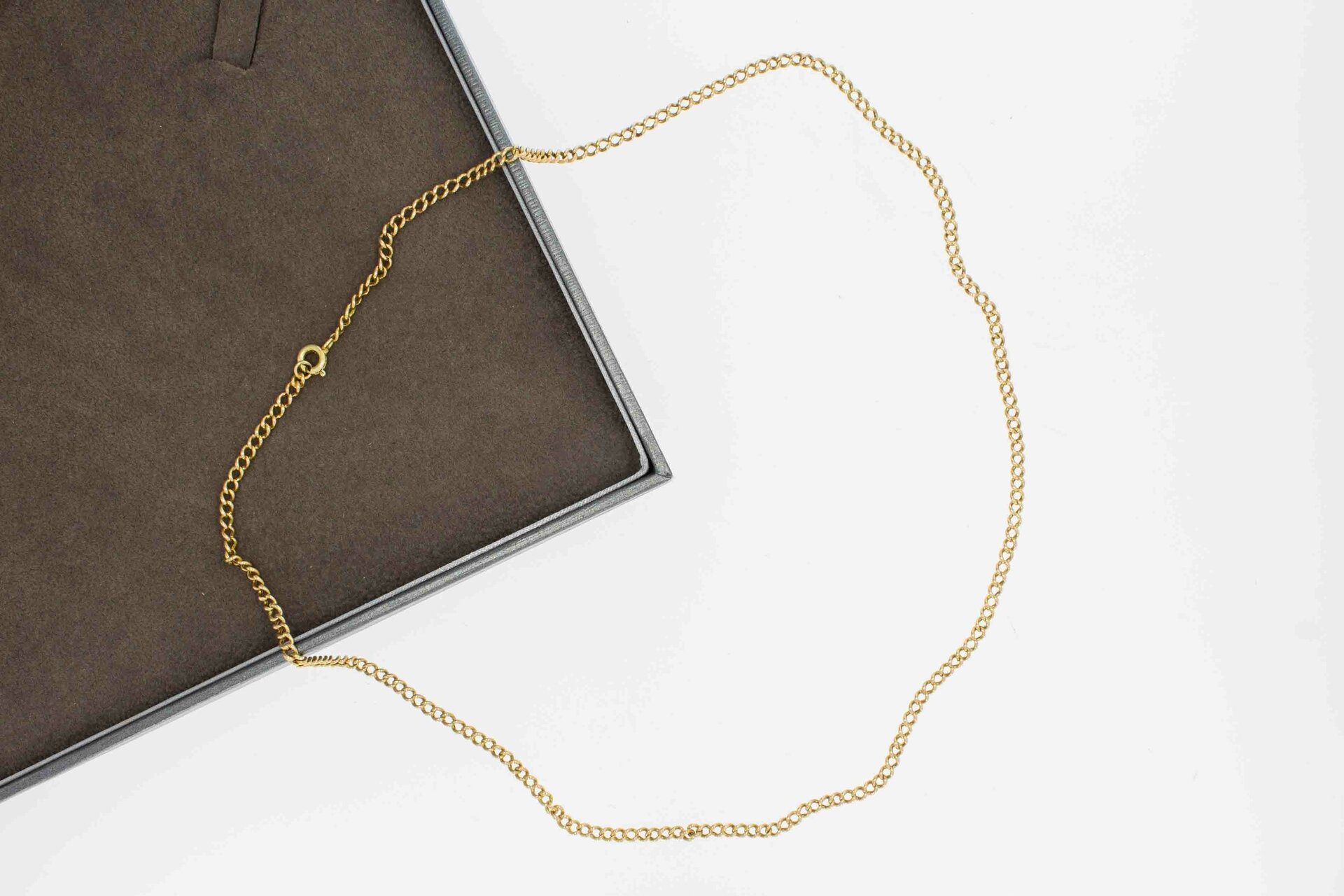 Gourmet- ketting 14 karaat goud - 53 cm