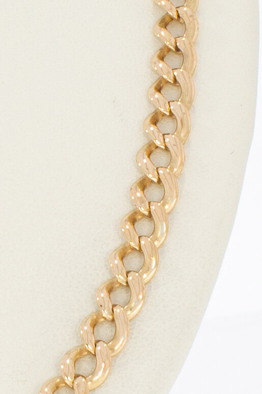 Gourmet ketting 14 karaat rose goud - 48,5 cm