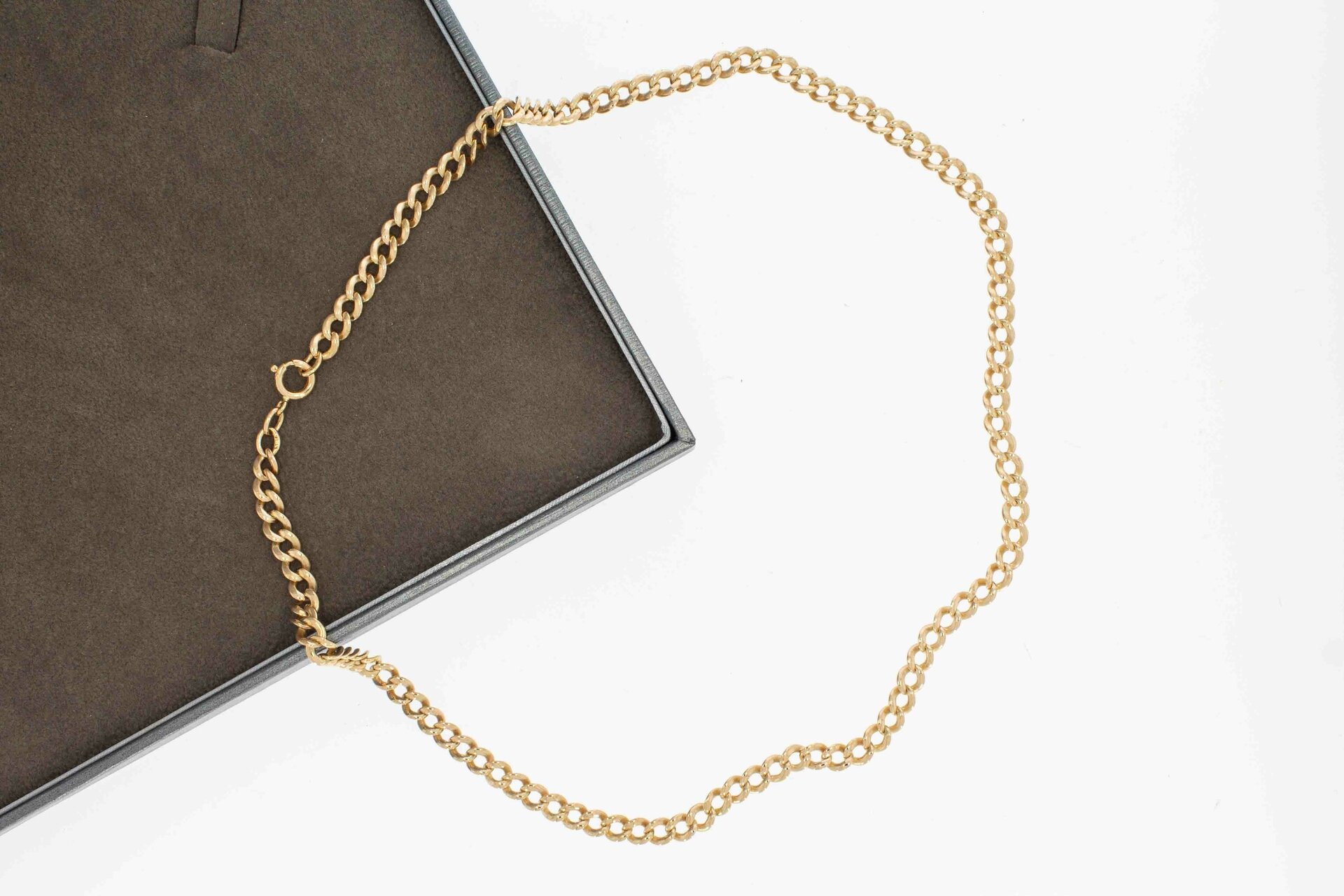 Gourmet ketting 14 karaat rose goud - 48,5 cm