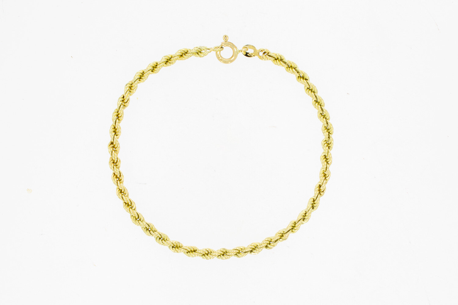 14 karaat gouden Koordarmband - 21,7 cm