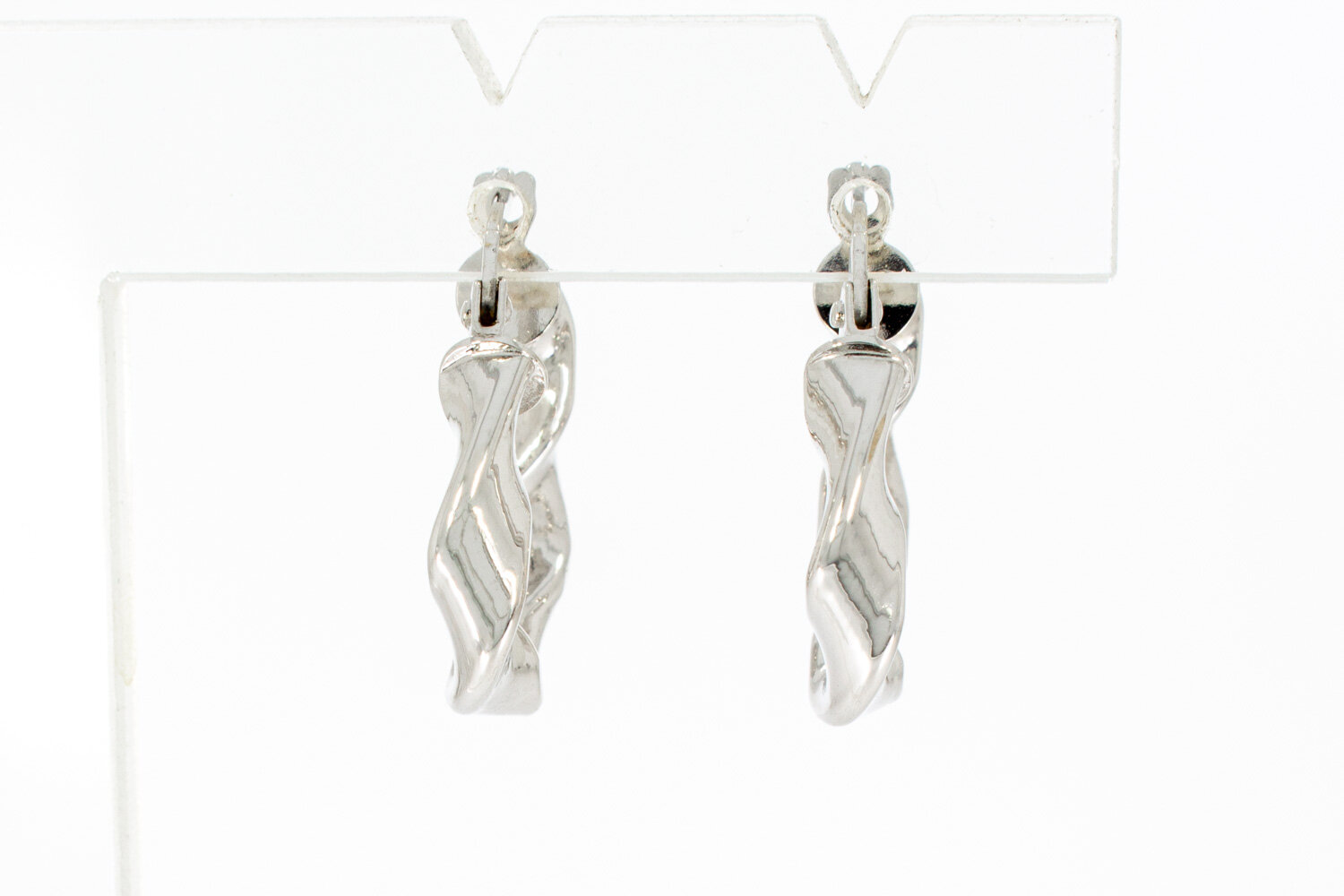 Witgouden 18 karaat Creolen - 1,8 cm