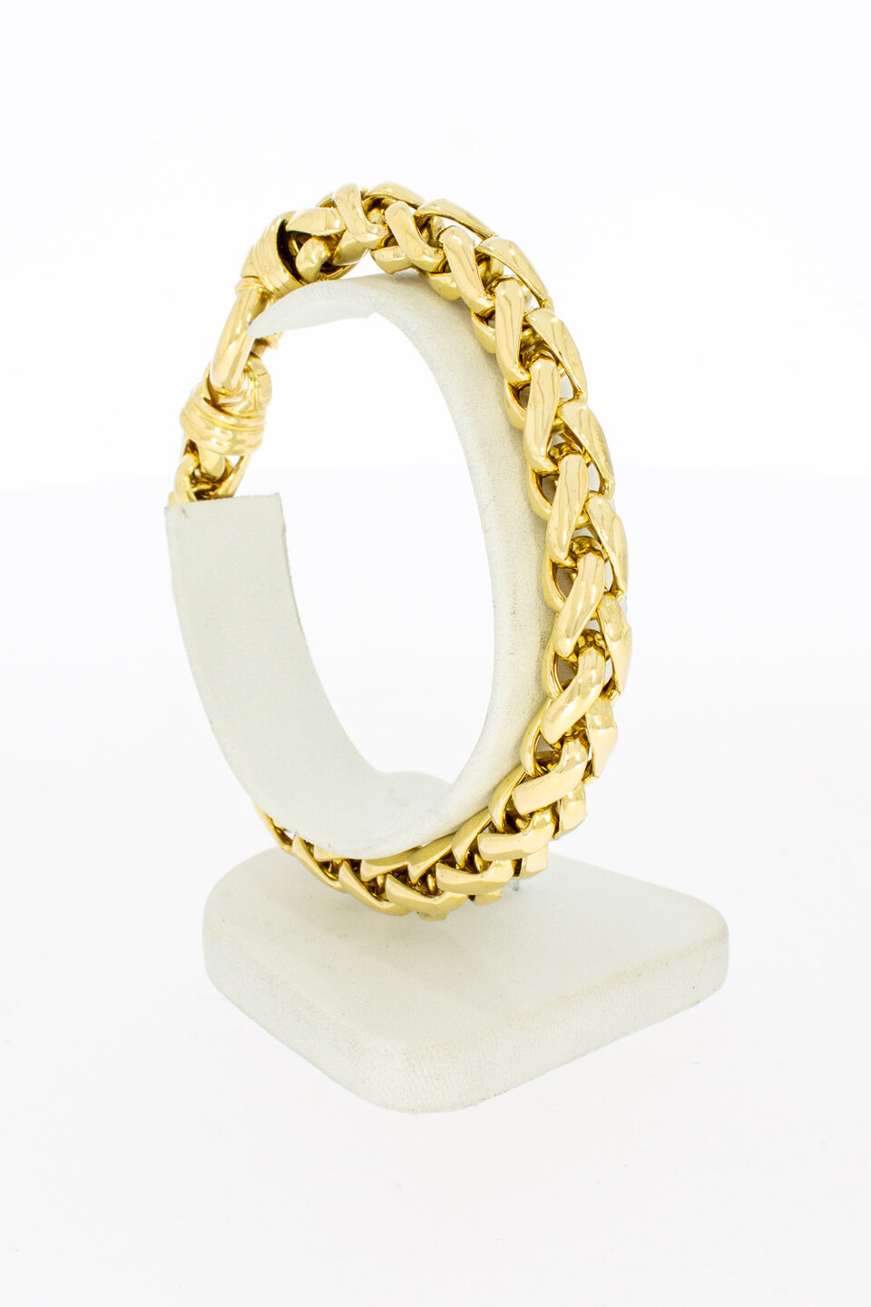 Vossenstaart armband 18K goud - 21 cm