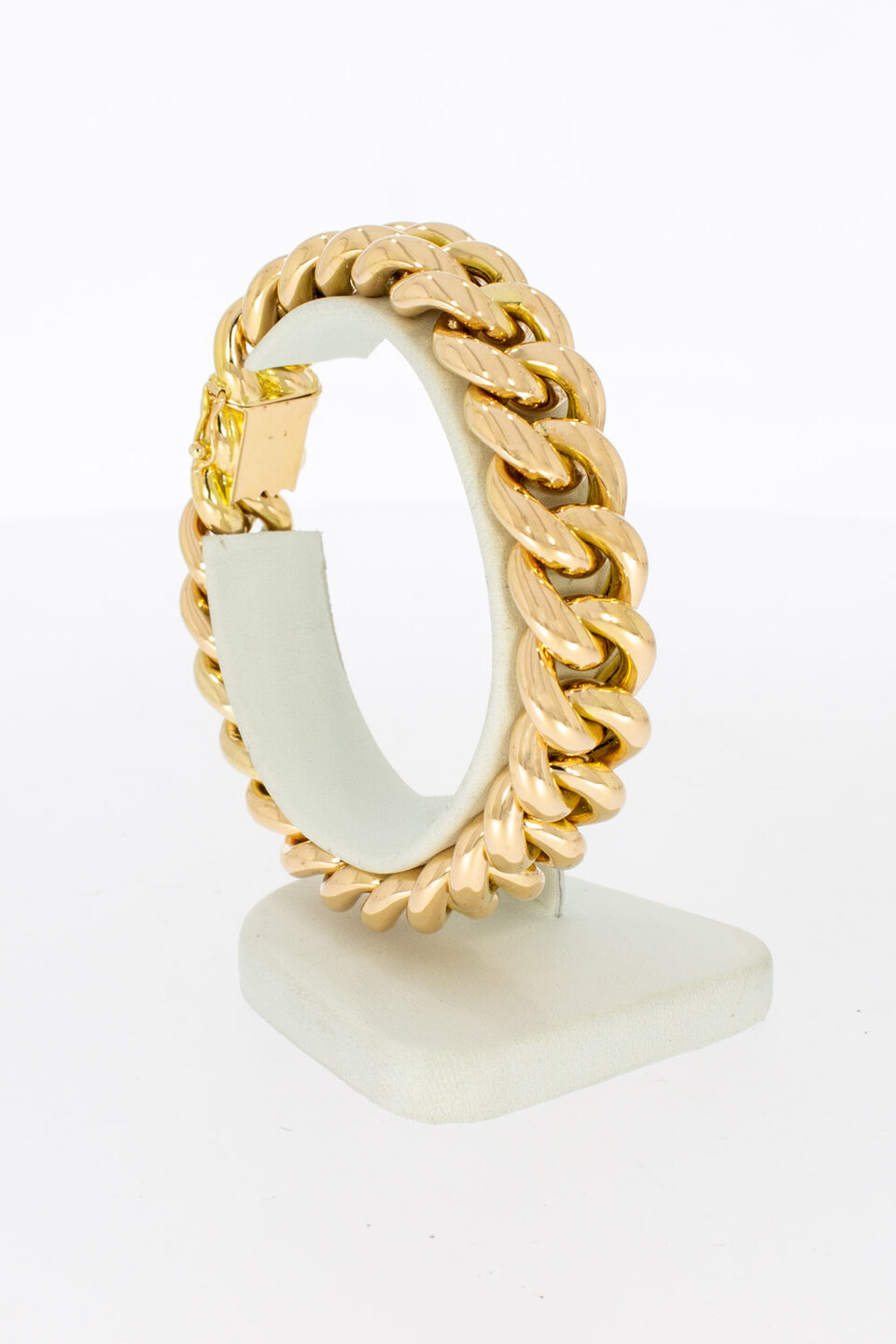 Gourmet armband 18 karaat goud - 19,4 cm