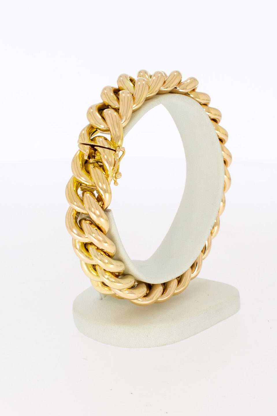 Gourmet armband 18 karaat goud - 19,4 cm