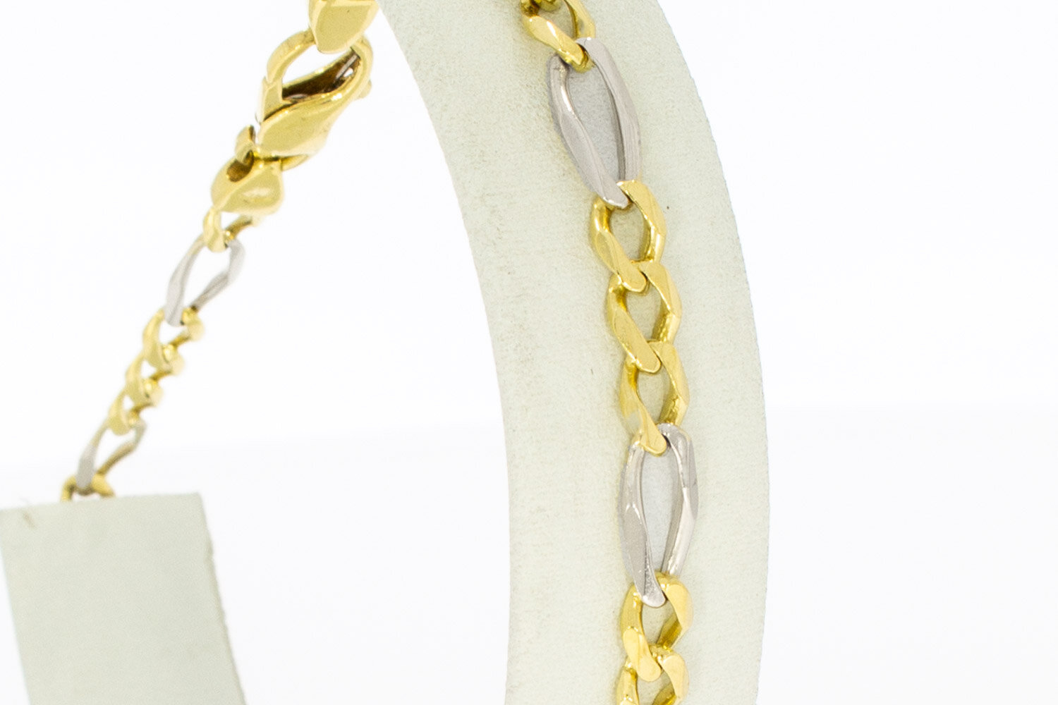 Armband Figaro 18 karaat goud - 22,5 cm