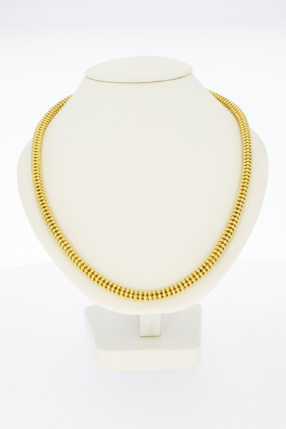 14 Karaat gouden Popcorn collier- 45 cm