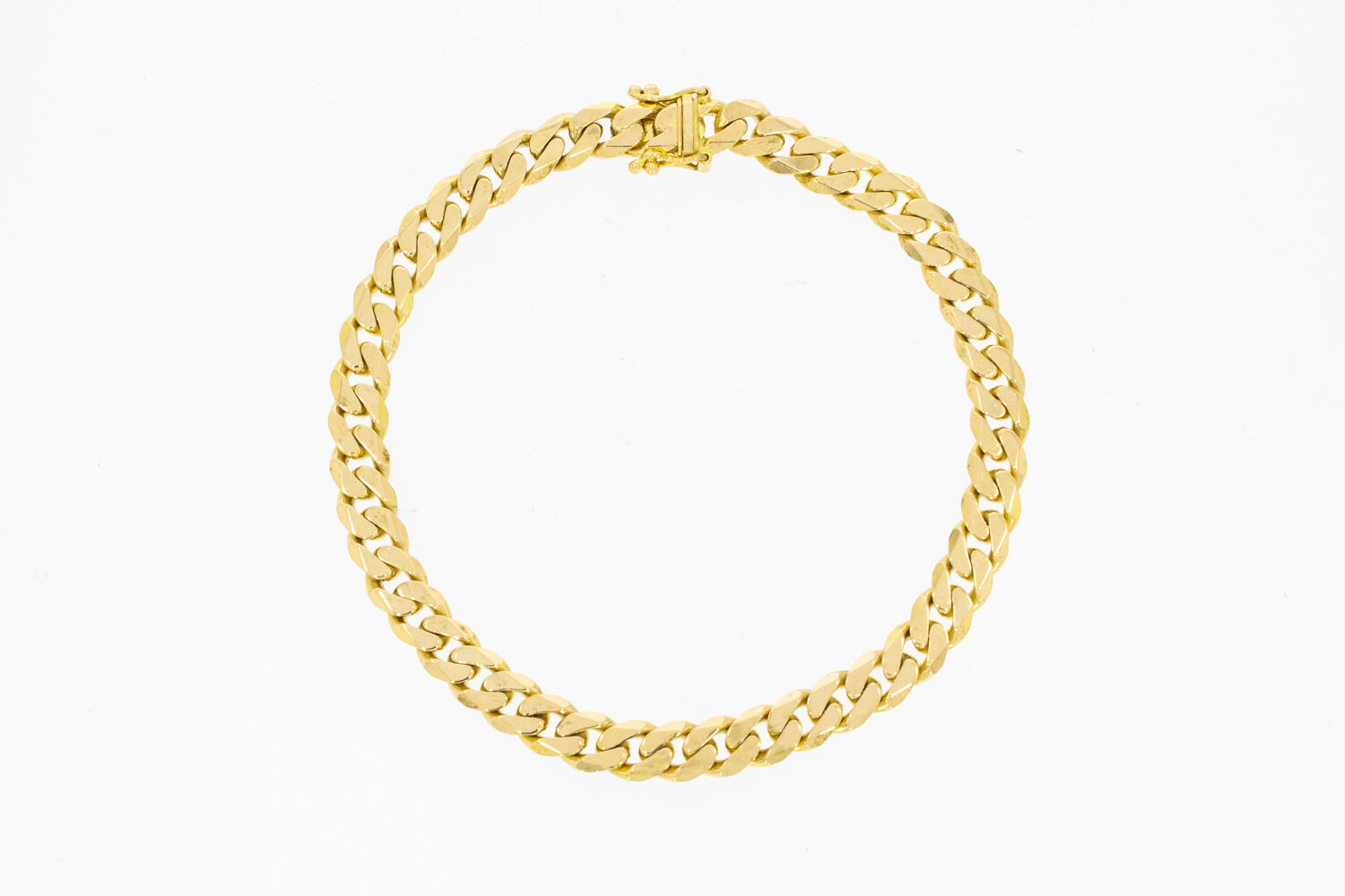 14 Karaat Gourmet armband geelgoud - 20,5 cm