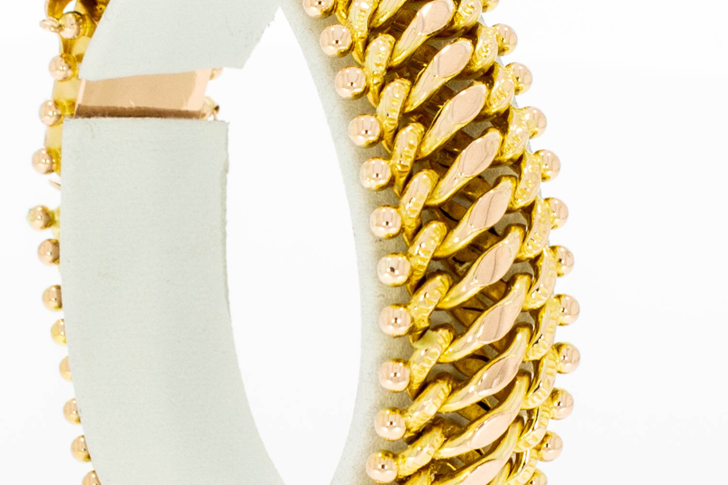 14 karaat Gouden edelsteenarmband - 17,9 cm