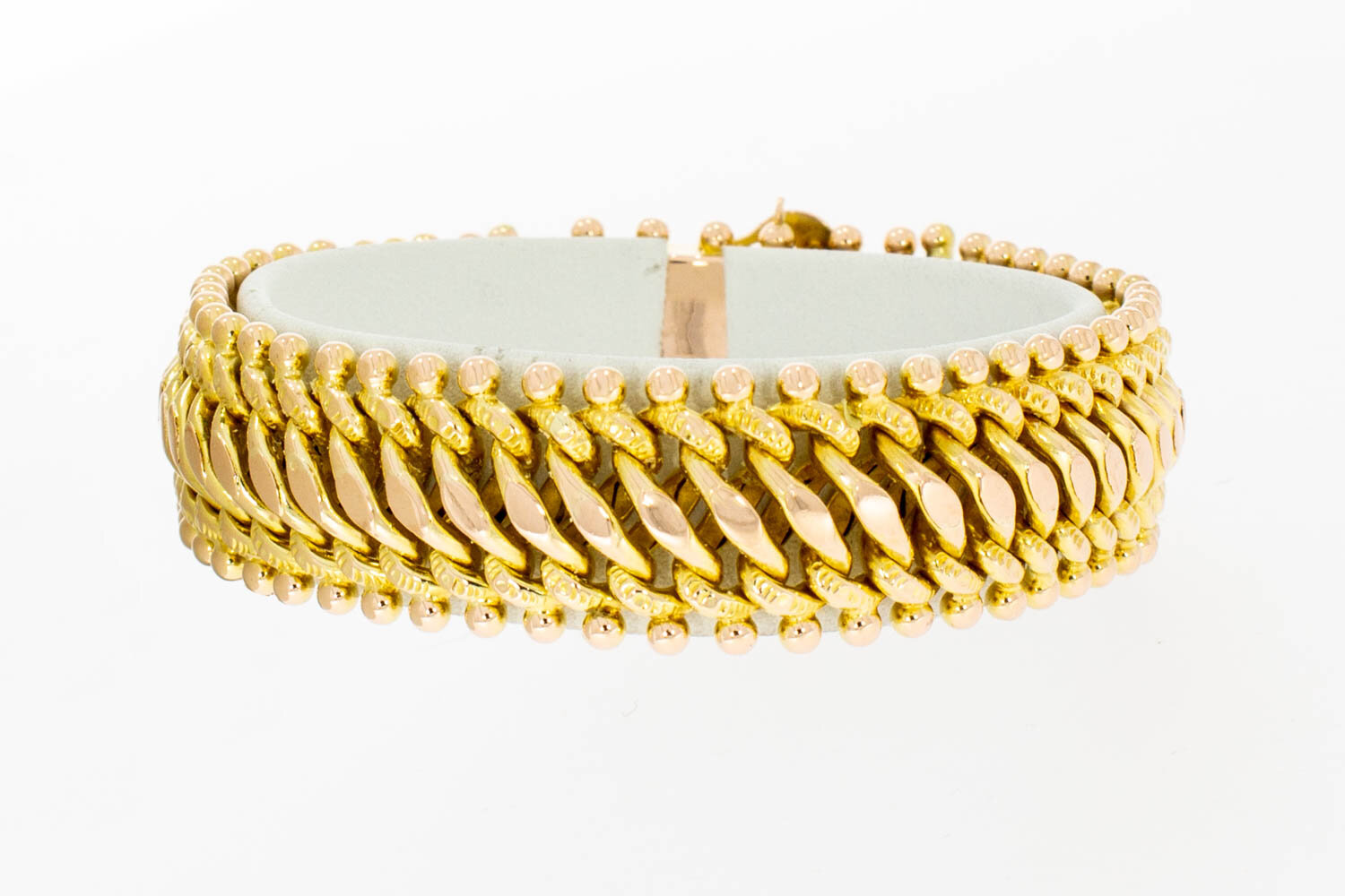 14 karaat Gouden edelsteenarmband - 17,9 cm