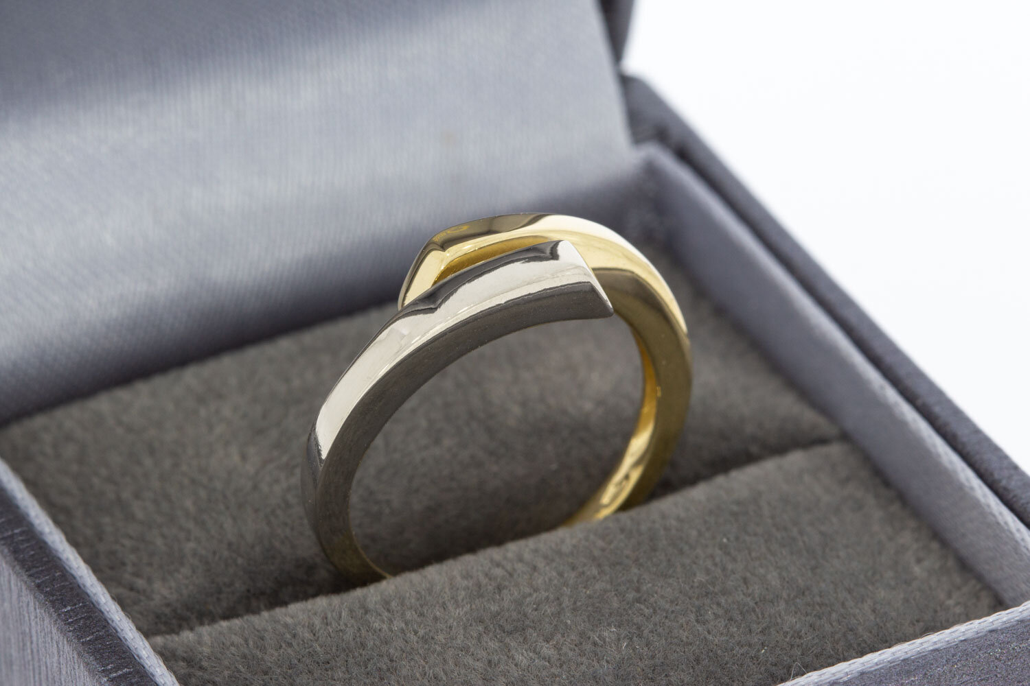 Bicolor Slagring 14 karaat goud - 16,7 mm