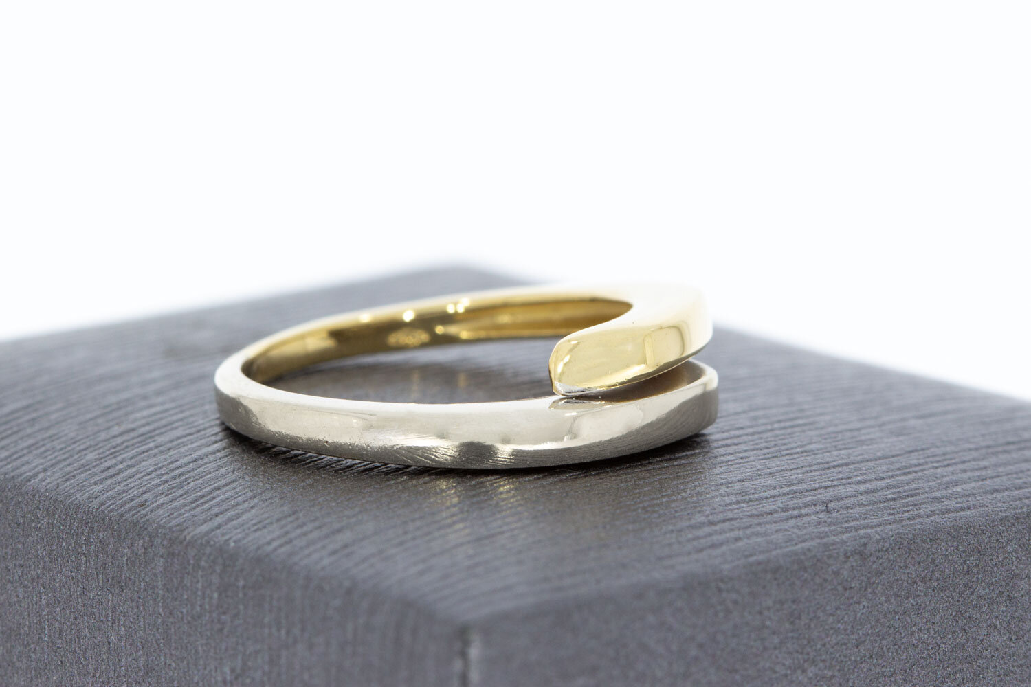 Bicolor Slagring 14 karaat goud - 16,7 mm