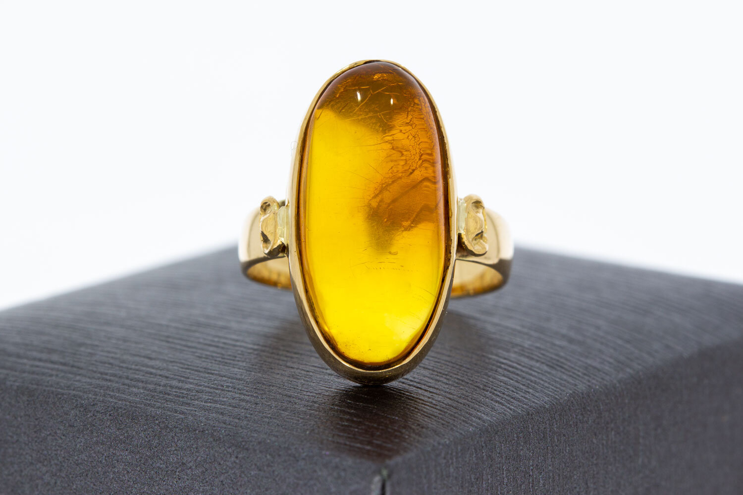 14 Karaat Vintage Barnsteenring - 16,1 mm