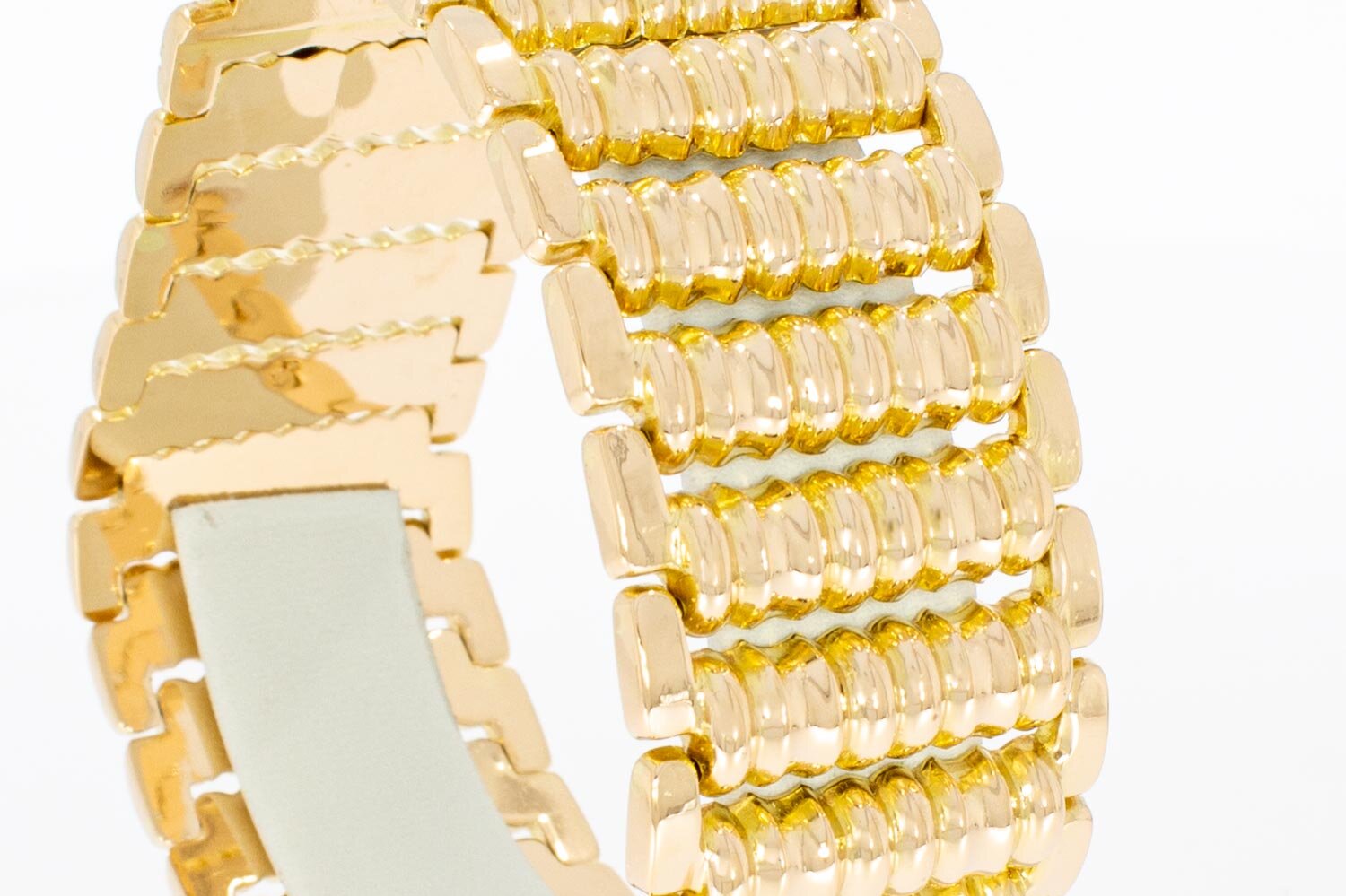 18 karaat vintage Wokkel Armband - 20,2 cm