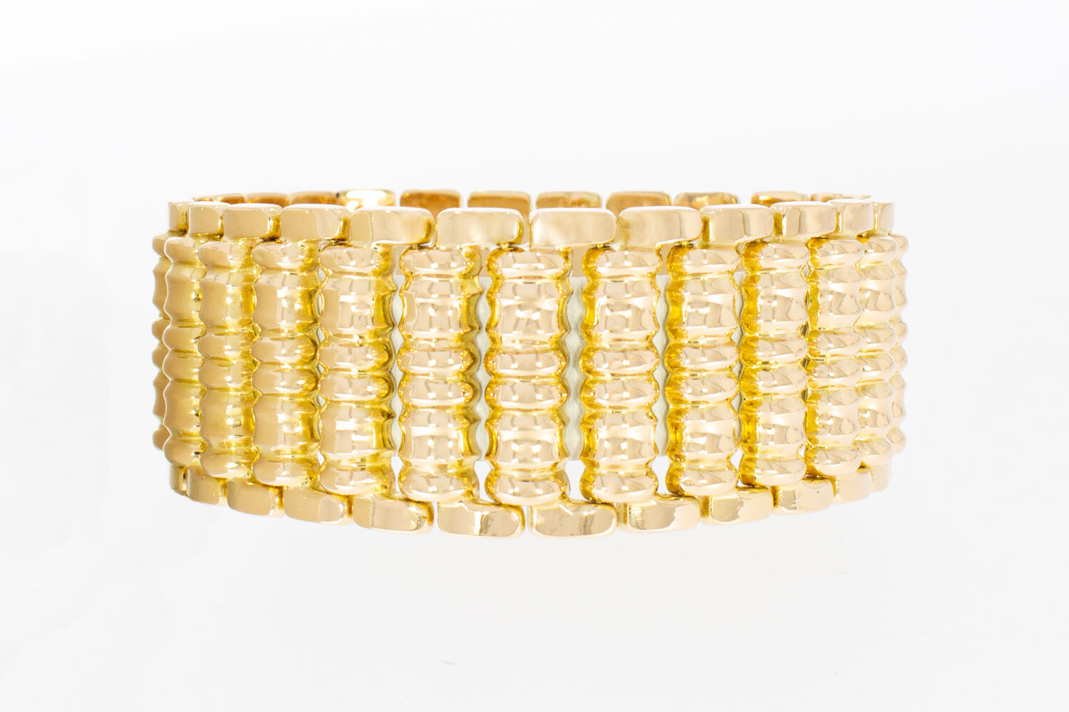 18 karaat vintage Wokkel Armband - 20,2 cm