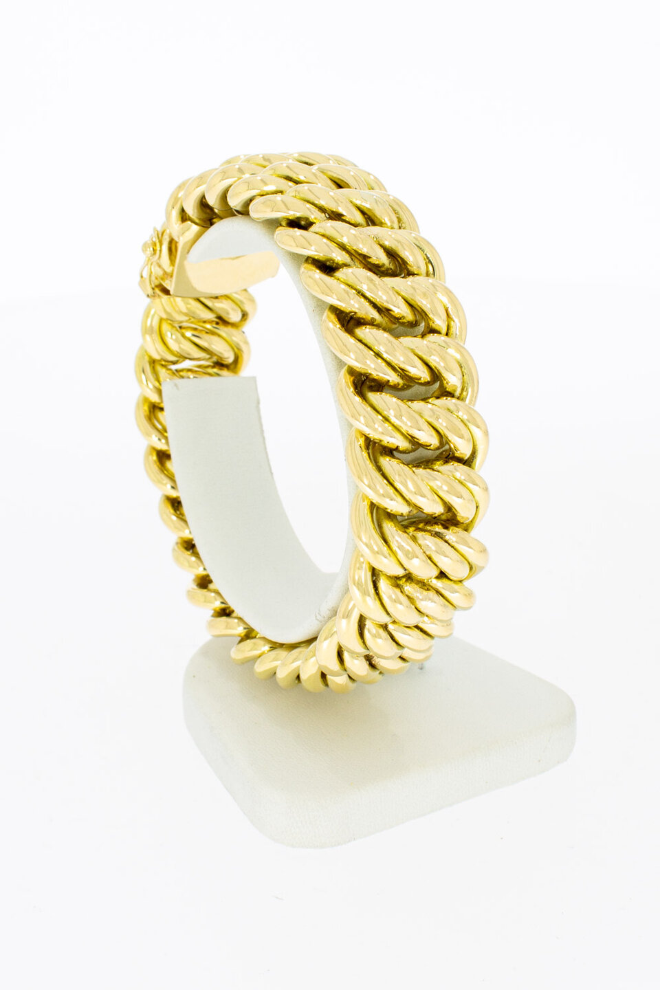 18 karaat goud brede Armband - 20,3 cm