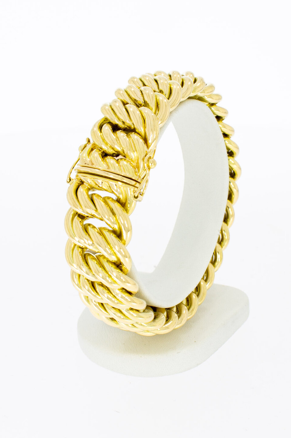 18 karaat goud brede Armband - 20,3 cm