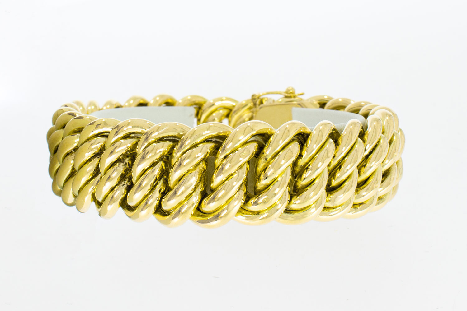 18 karaat goud brede Armband - 20,3 cm
