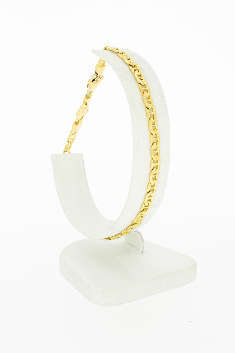 18 Karaat goud Anker armband - 21,6 cm
