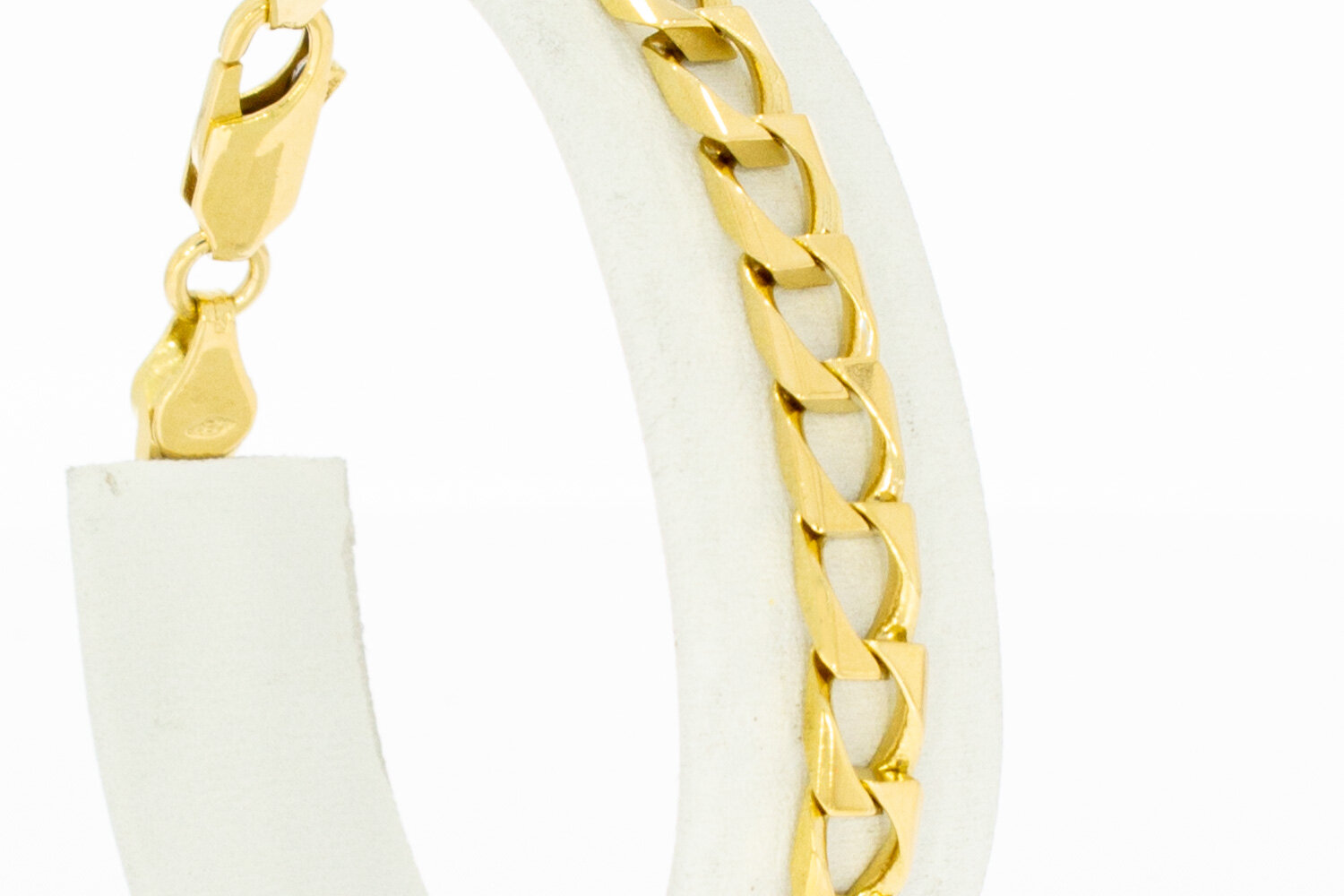 18 Karaat goud Gourmet armband - 19,1 cm